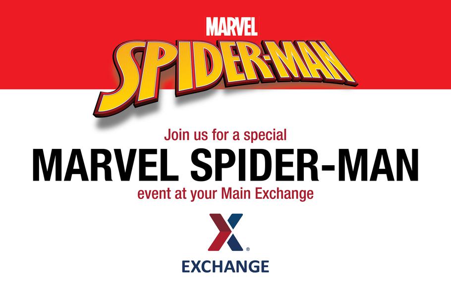 Marvel Spider-Man event at Humphreys Main store flyer