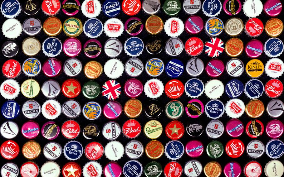 Variety of bottle caps