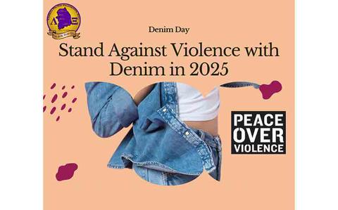 Photo Of Lambda Xi Chapter’s Flyer used to promote Denim Day 2025.