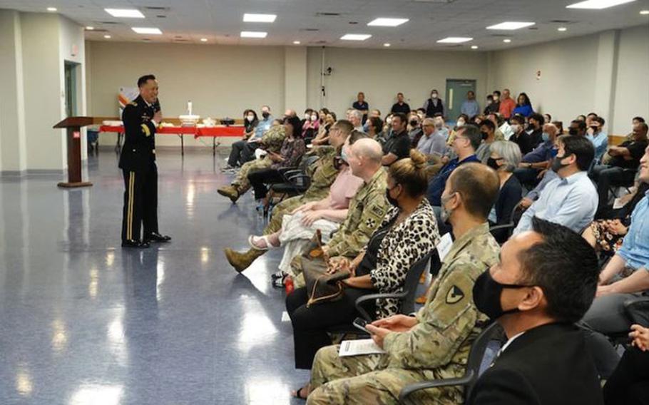 An Asian American Pacific Islander Heritage Month observance was held at Far East District (FED) headquarters, May 20. The theme for this year’s AAPI Heritage Month is “Advancing Leaders Through Purpose-Driven Service.” Maj. Gen. Mark Toy, United Nations Command chief of staff, served as the keynote speaker for the event.