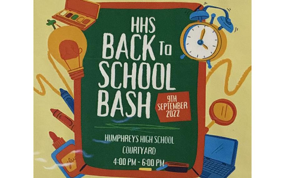 Humphreys High School Back to School Bash Flyer