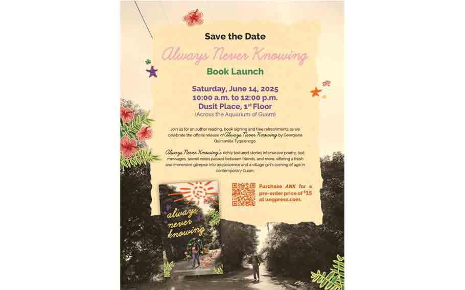 UOG Press to launch Always Never Knowing, a powerful coming-of-age story collection for youth on Guam.