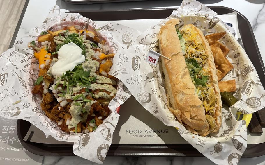 Kimchi Fries and Torta Eagle