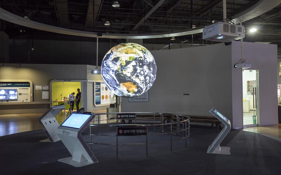 4-D earth can be seen in one of the exhibitions.