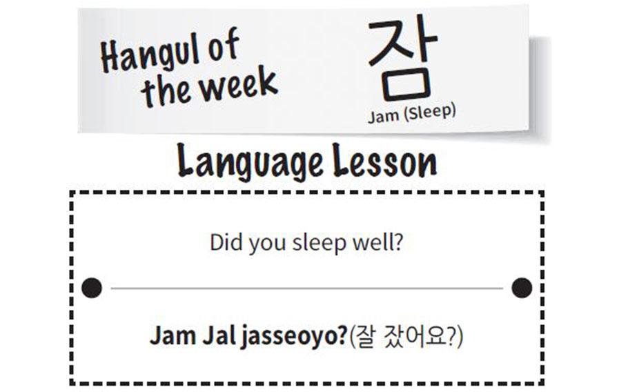 did you sleep well? in Korea is Jam Jal jasseoyo?