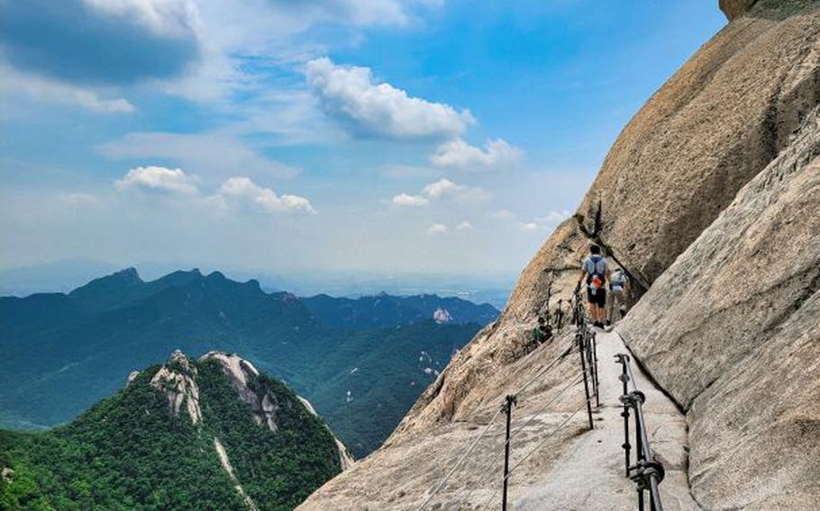 Parts of Bukhansan Mountain’s Baegundae Trail