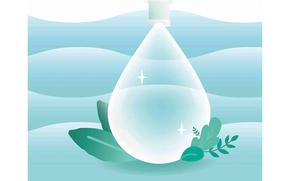 A graphic illistration of a water drop.