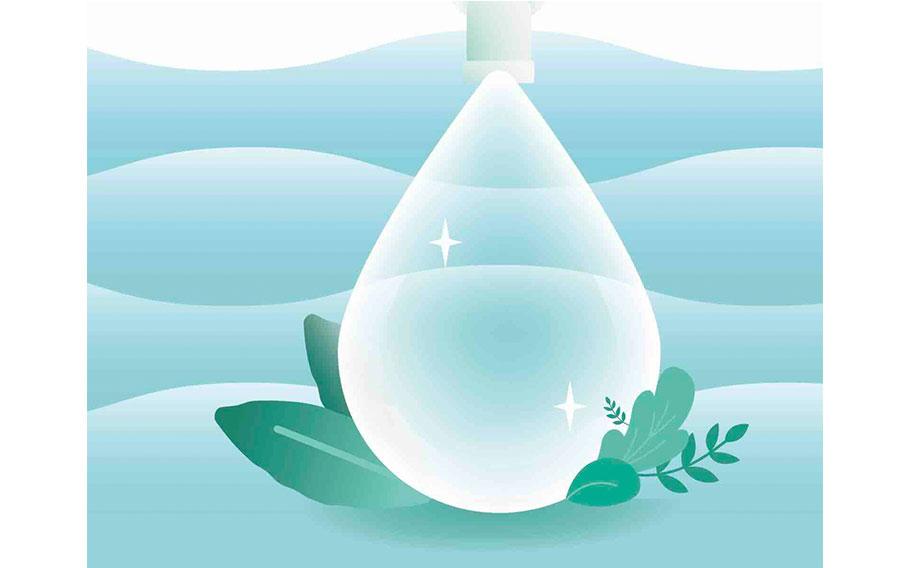 A graphic illistration of a water drop.
