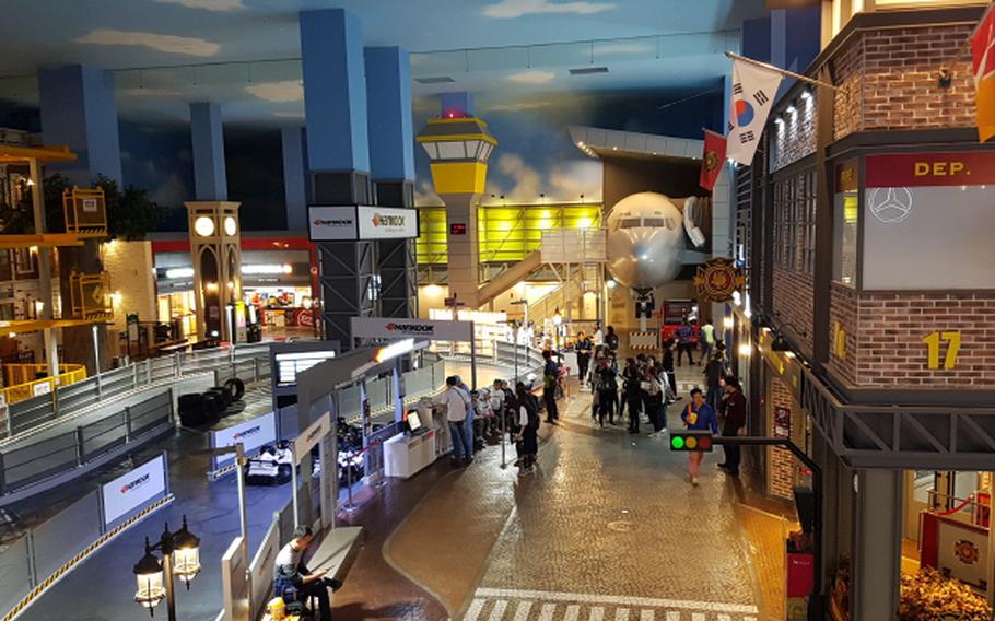 The interior of Kidzania.