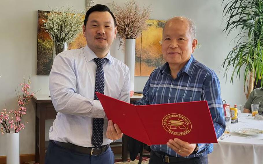 Choe Kwang-kyu poses for a photo.