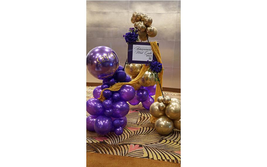 small balloons on the table.