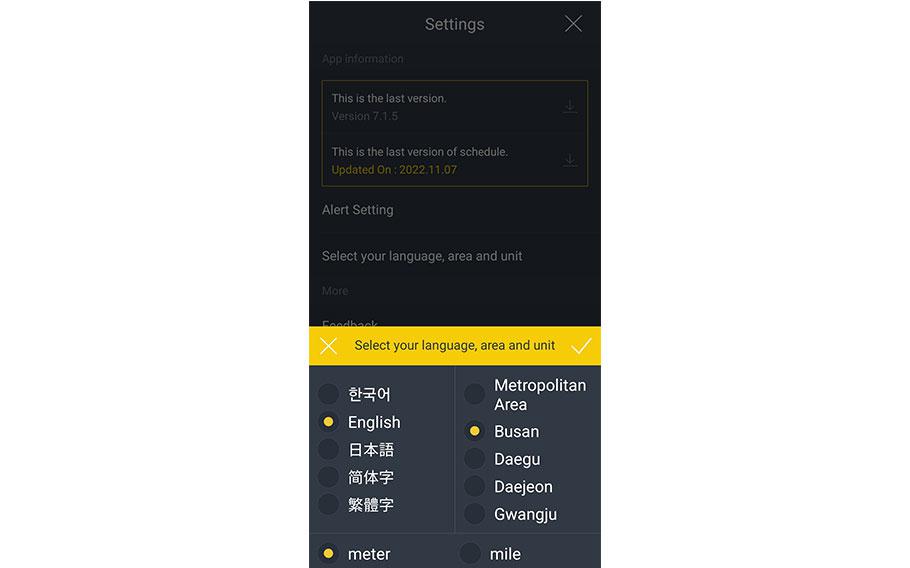Subway Korea app