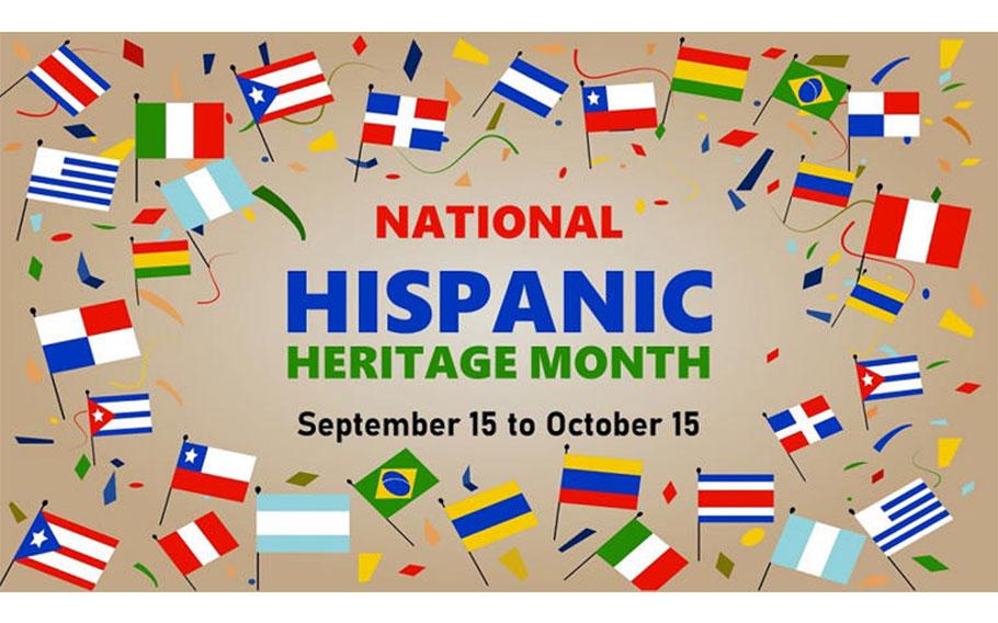 Humphreys Middle school student participating in the 2024 Hispanic Heritage Month Program represented the following countries and territories: Puerto Rico, Panama, Honduras, Dominican Republic, Peru, and Mexico.