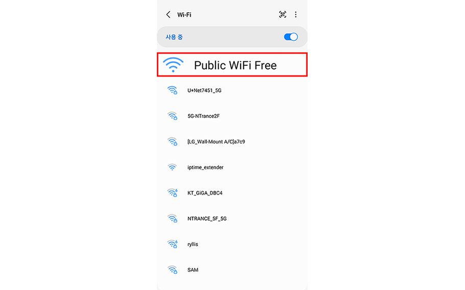 Public Wi-Fi (not secured)