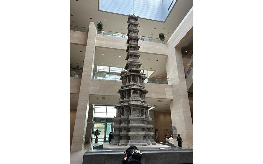  Ten-story Stone Pagoda in the museum.