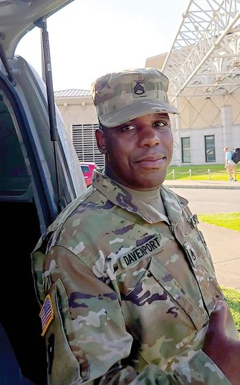Staff Sgt. Ikilya Davenport poses for a photo.