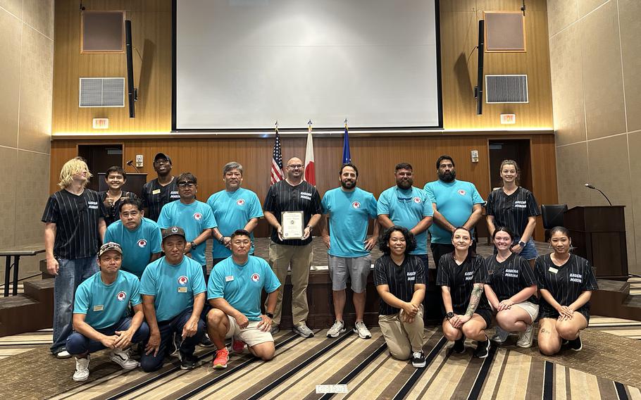 Kadena Marina staff group photo.