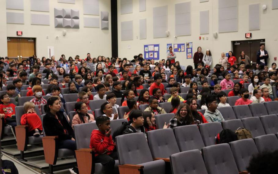 Humphreys Middle School students at the annual violence prevention observance theme: “Ist Starts With You, Don’t Be the Bully”