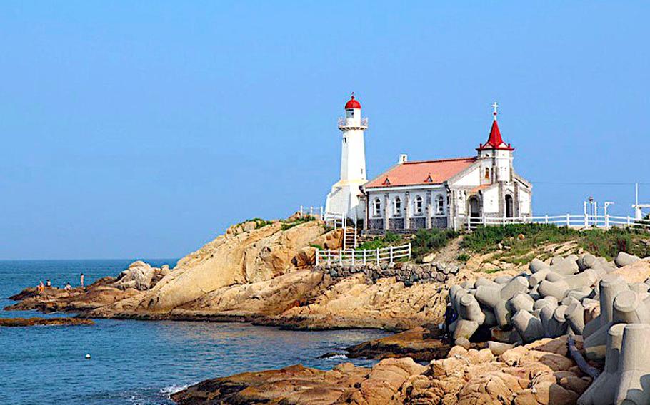 Chooksung Cathedral by the beach.