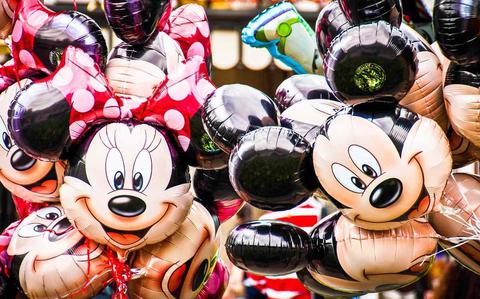 Photo Of balloons of Mickey and Minnie.