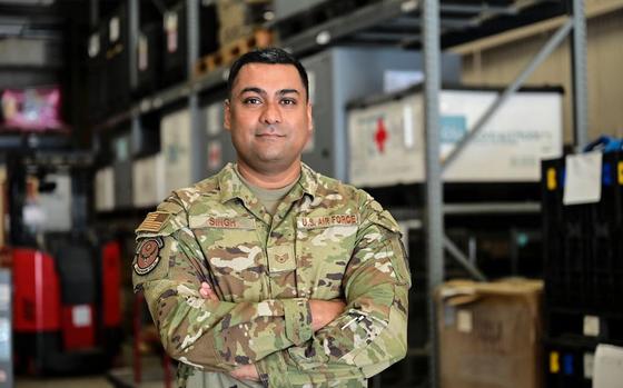 Staff Sgt. Mandeep Singh poses for a photo.