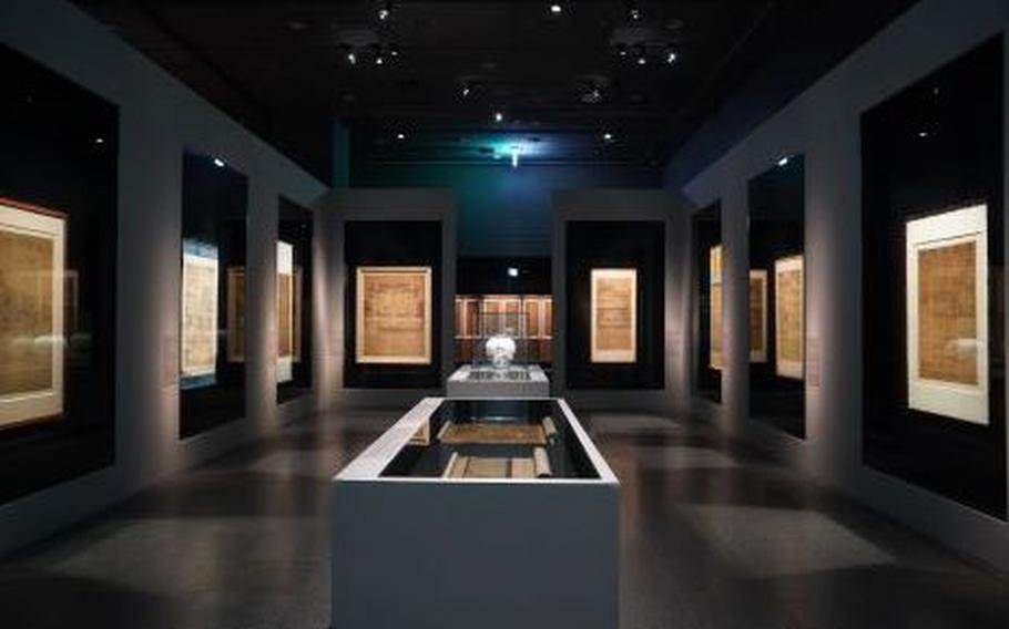 Some paintings are displayed.