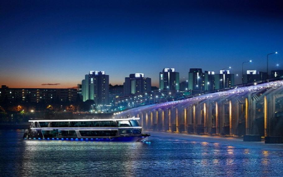 Nightscape view from the cruise 