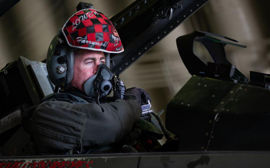 U.S. Air Force Col. Kevin Walsh, 51st Fighter Wing deputy commander, prepares to taxi.