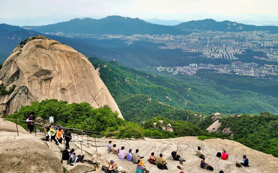 Parts of Bukhansan Mountain’s Baegundae Trail