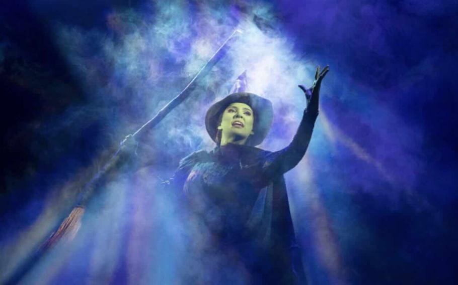 A woman plays the witch in the musical.