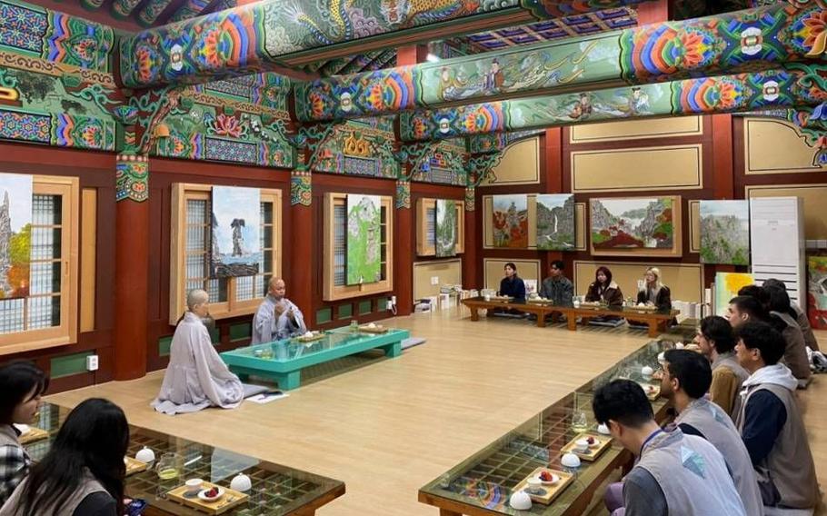 Tea time with monks