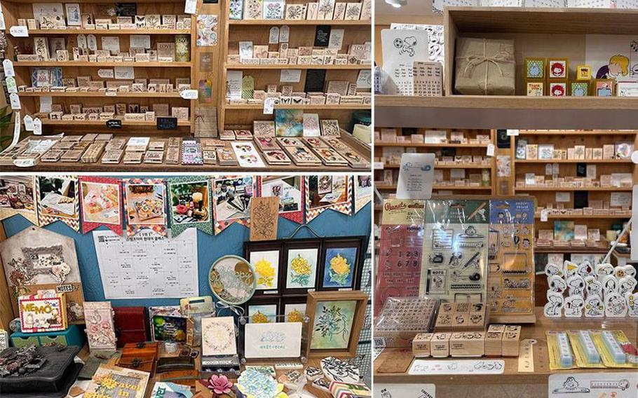 The interior of Stamp Mama.