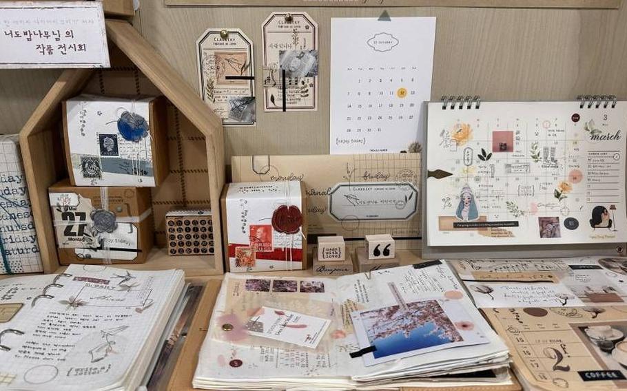 Exhibition corner at Stamp Mama