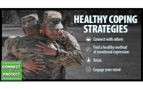 Photo Of Service members are known for their strength, dedication, and resilience. Building healthy coping skills that enhance abilities to adapt positively to expected and unexpected life challenges plays a critical role in suicide prevention and reducing self-directed harmful behaviors. 