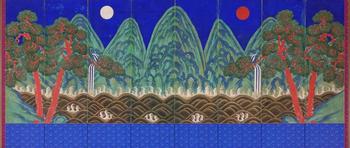 Irworobongdo (Painting of the Sun, Moon, and Five Peaks)