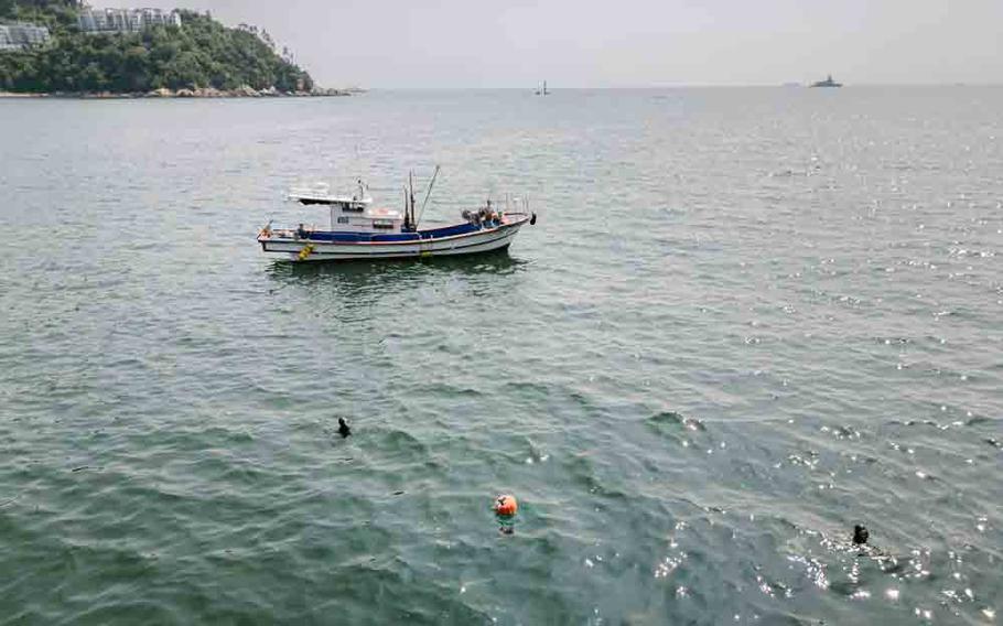 a boat and the sea