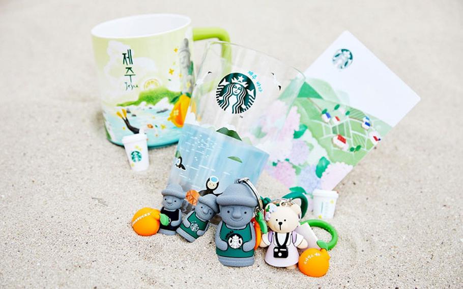 Starbucks merchandise exclusive to Jeju, photos courtesy of Korea Tourism Organization