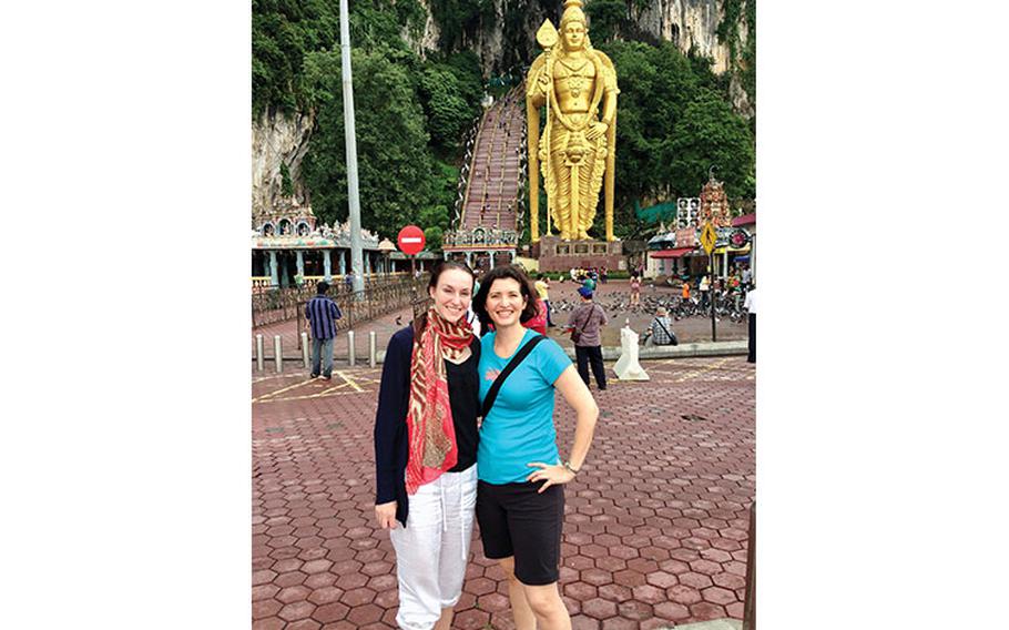 At Batu Caves complex. Photos by Taeko McFadden