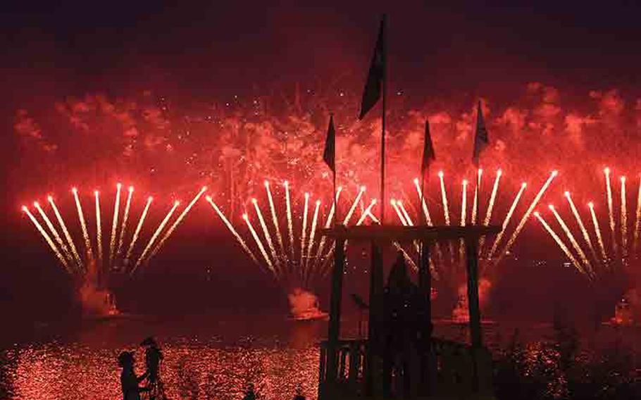 Tongyeong Hansan Battle Festival fireworks