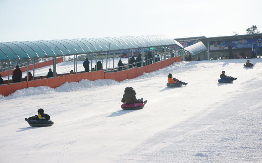 sledding at Anseong Matchum Land