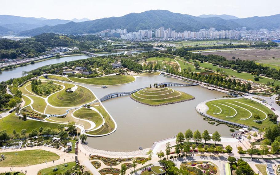 Suncheonman Bay National Garden as seen from above