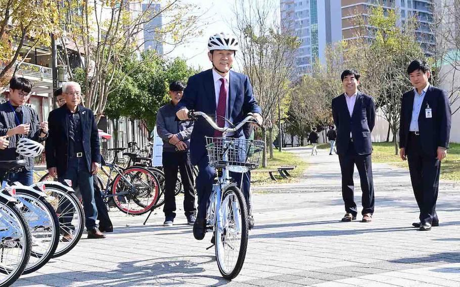 shared bicycle program in Jinju City