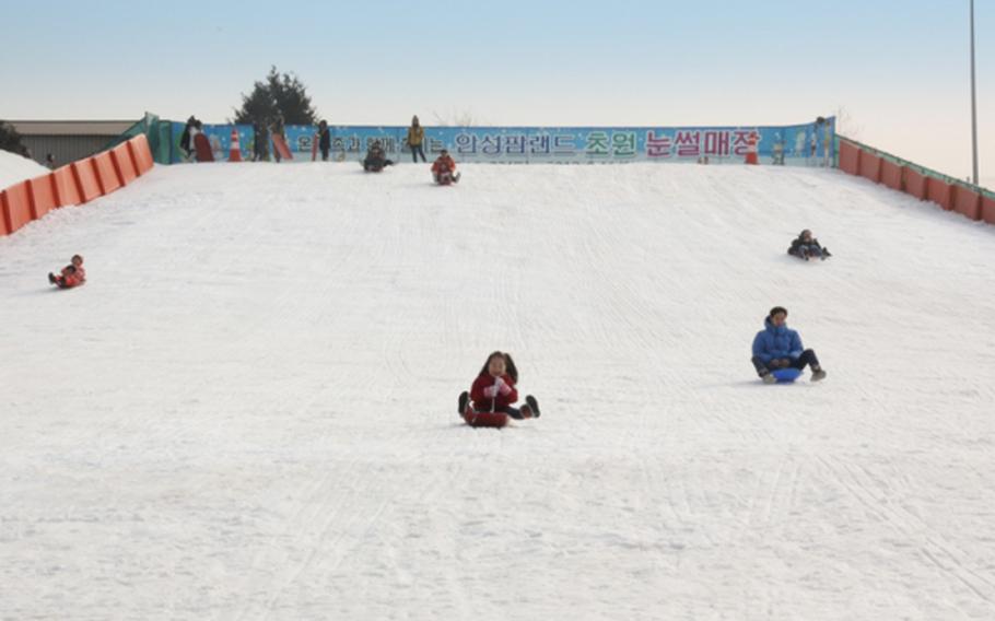 sledding at Anseong Matchum Land