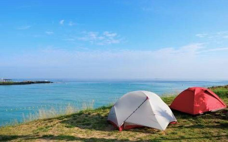 Camping at Hamdeok Beach